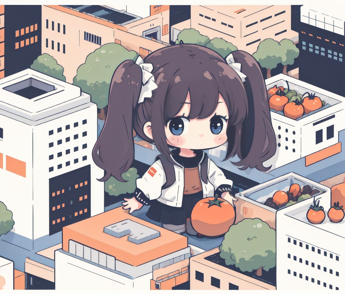 野菜都市 | の人気AIイラスト・グラビア