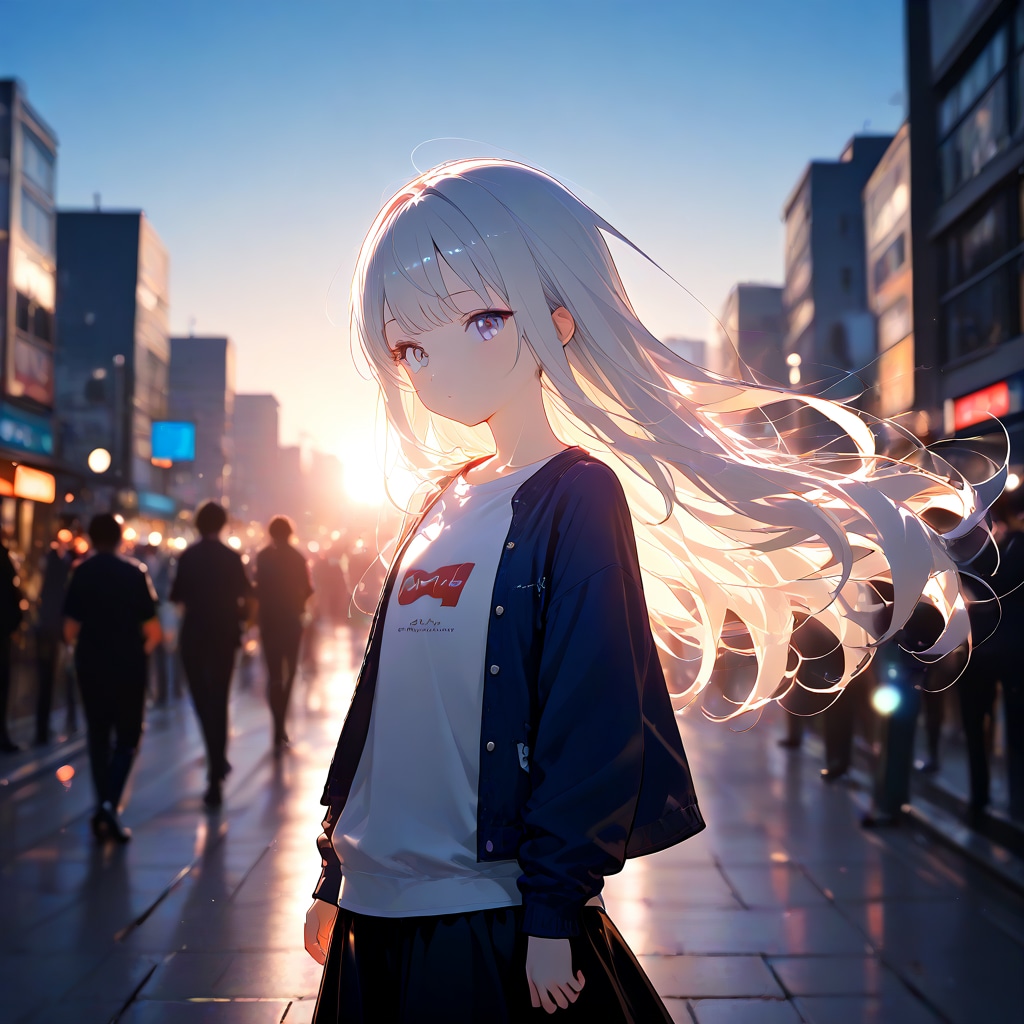 The City Passing Through Light / 光を抜けていく街 | の人気AIイラスト・グラビア