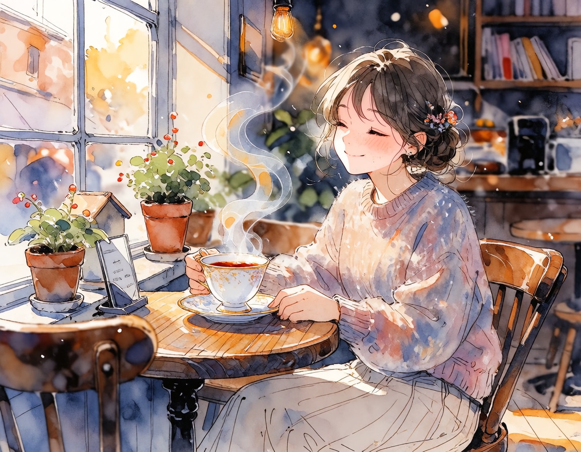ホッとしたい午後の紅茶気分 | の人気AIイラスト・グラビア