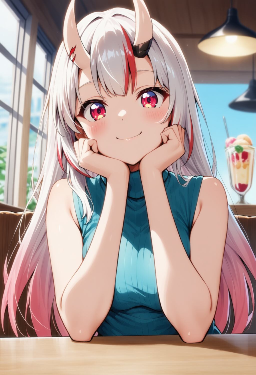 カフェデート♡（百鬼あやめ）