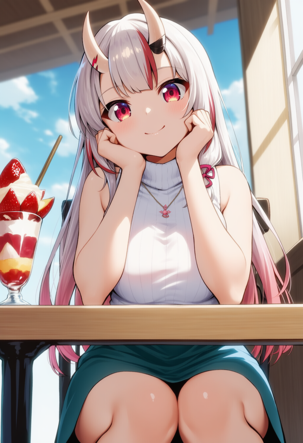 カフェデート♡（百鬼あやめ）