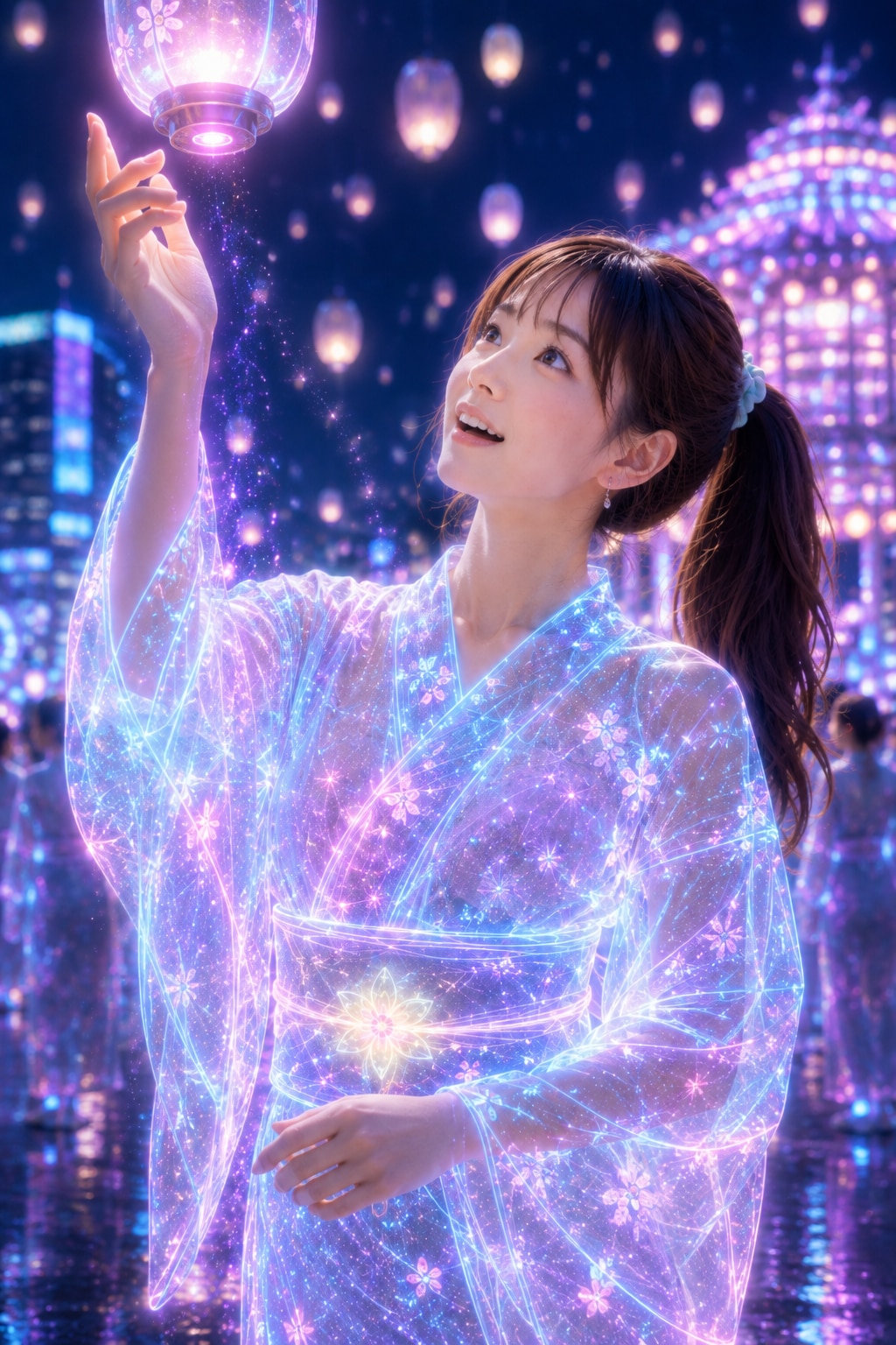 近未来の夏祭り