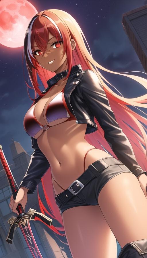 褐色ロングギャル