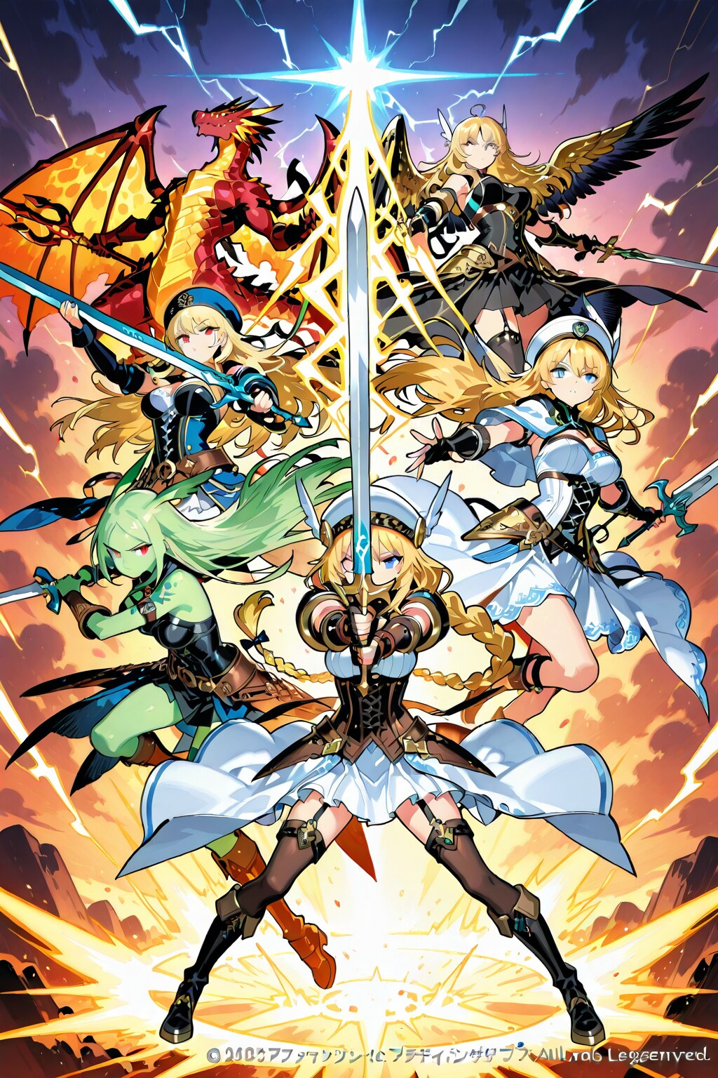 ワルキューレとサンドラとドラゴン