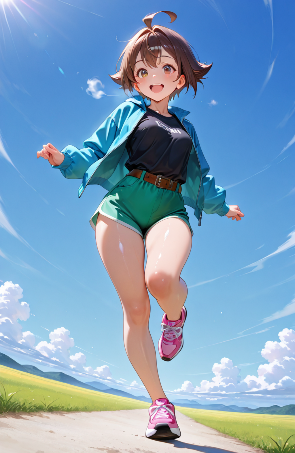 元気いっぱい！　走るよ川背さん