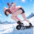 ブルマでスノボ　~ 黒髪ボブのブルマ娘７９ ~ 3枚目