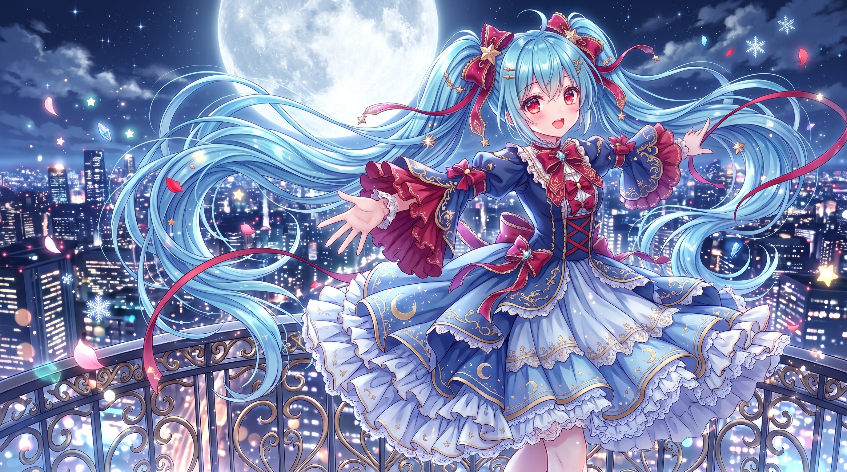 月光の舞う少女