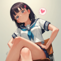 ぐり... ぐり... ピュッっ!!!♡/////////// 2枚目