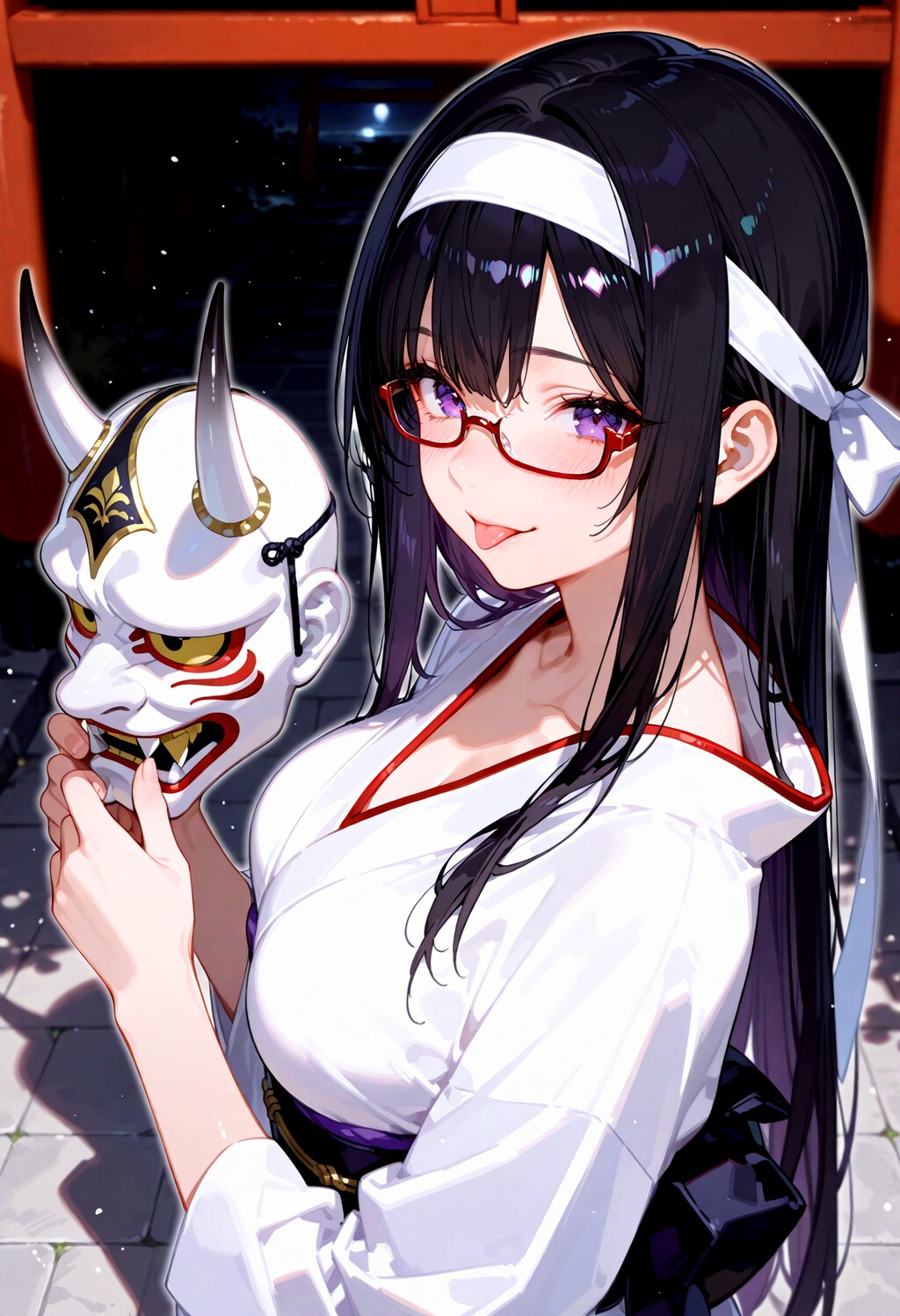 般若コスな真面目ちゃん。