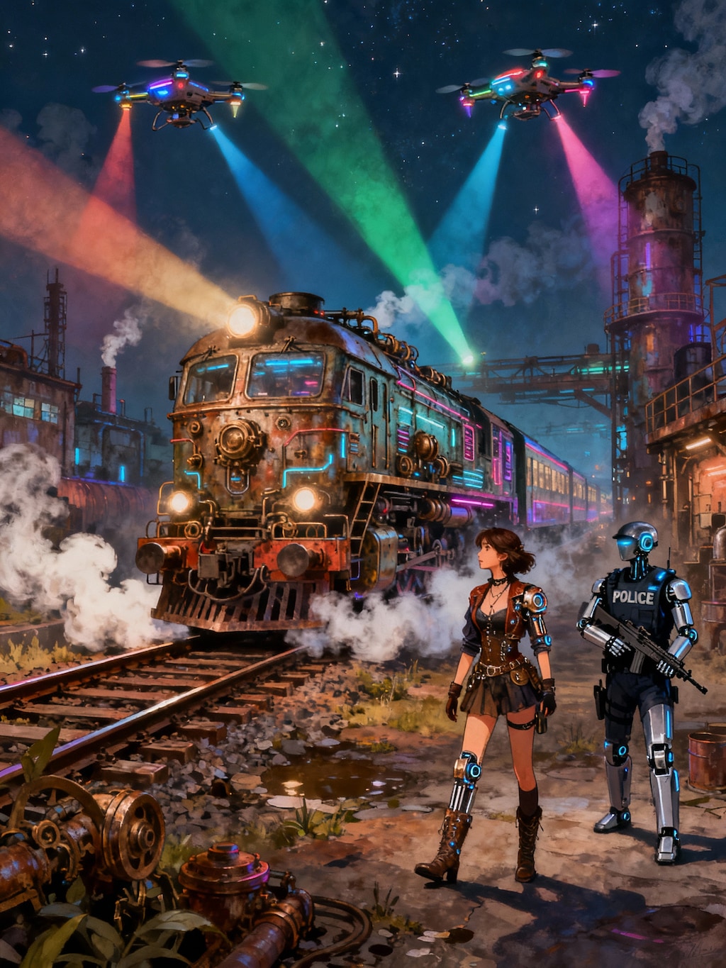 サイバーでスチームなディストピア