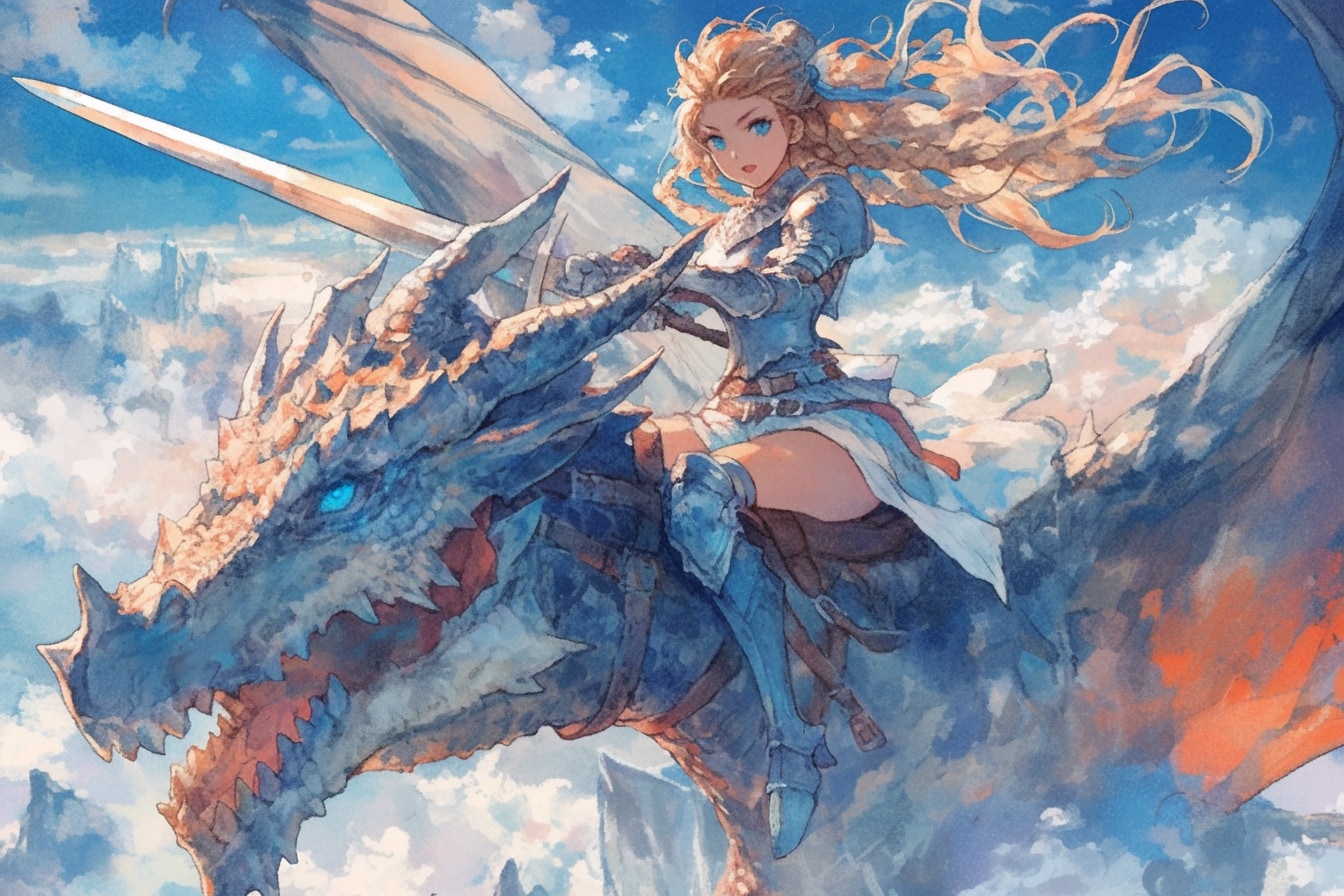 ドラゴンと少女（竜騎士）131 | の人気AIイラスト・グラビア