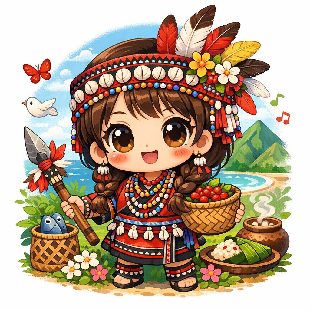 台湾の先住民族：阿美族 | の人気AIイラスト・グラビア