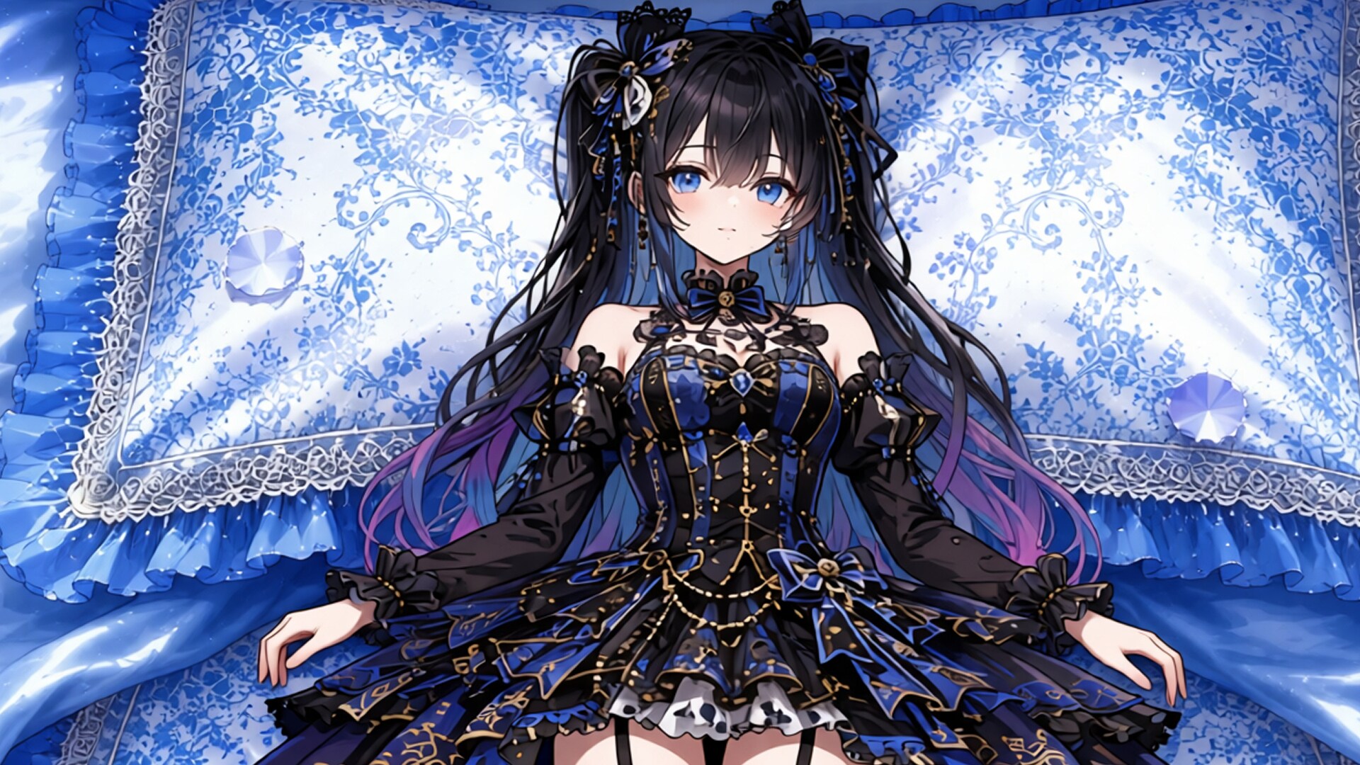 黒髪少女とドレス　その4