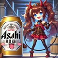 ビール缶を操る魔族の小さな女の子 2枚目