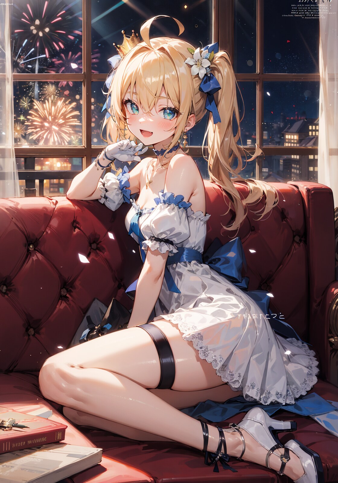姫様と花火をご一緒させていただける事は身に余る光栄でございます！