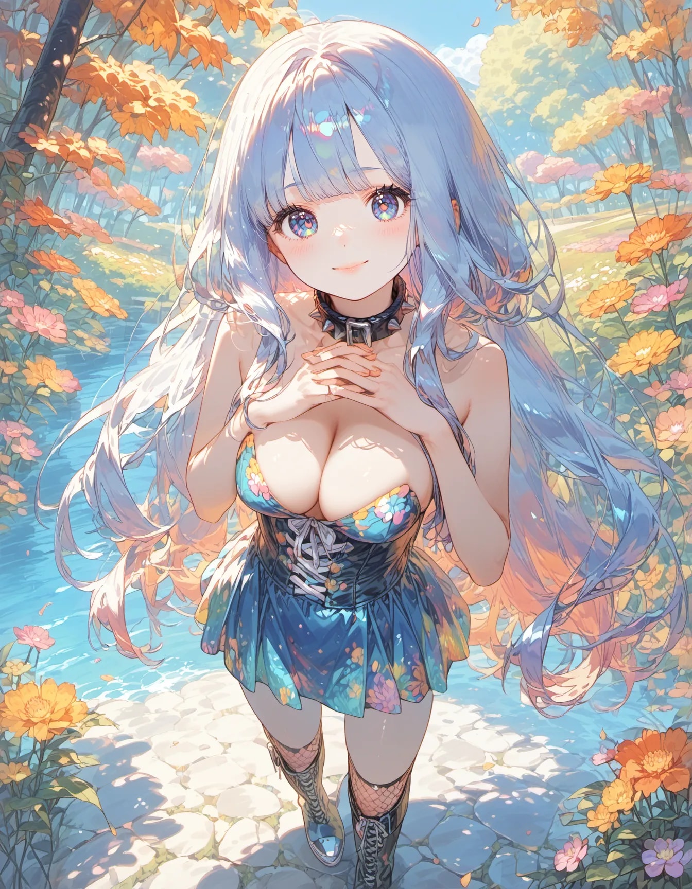 Reflections in the Autumn Stream | の人気AIイラスト・グラビア