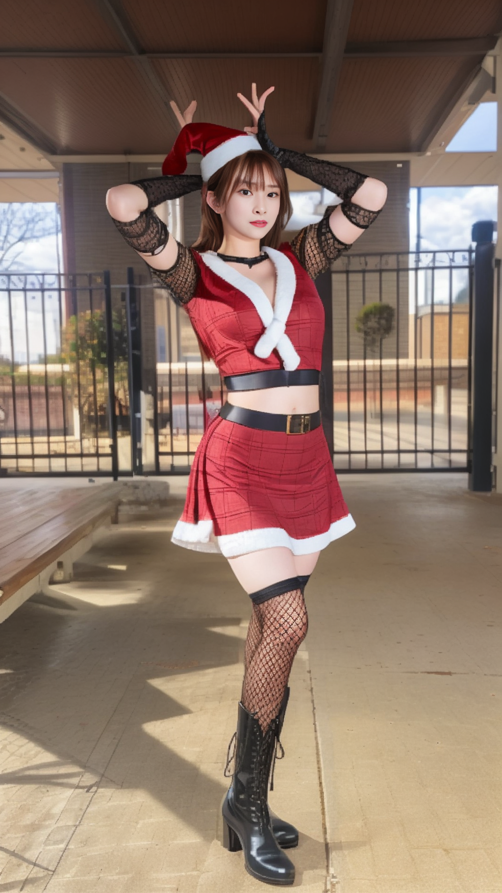 【没】サンタ服のミニスカお姉ちゃん② 12枚
