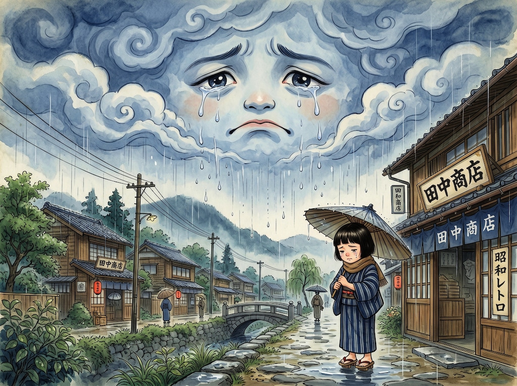 空が泣いている