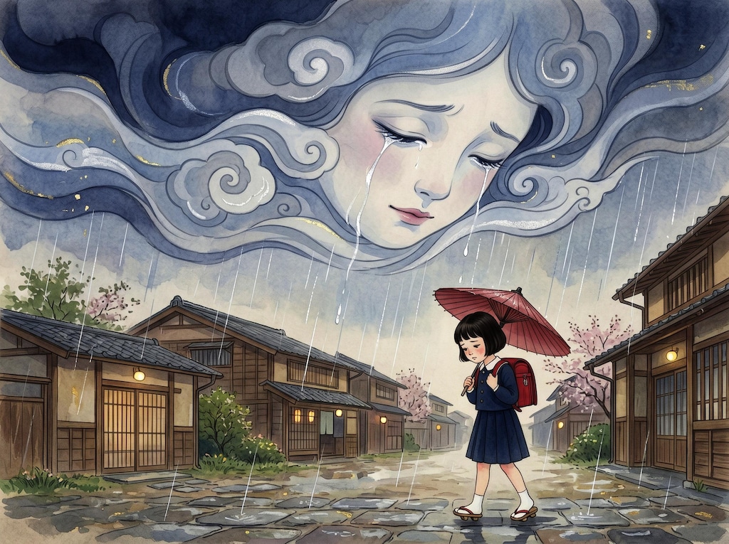 空が泣いている