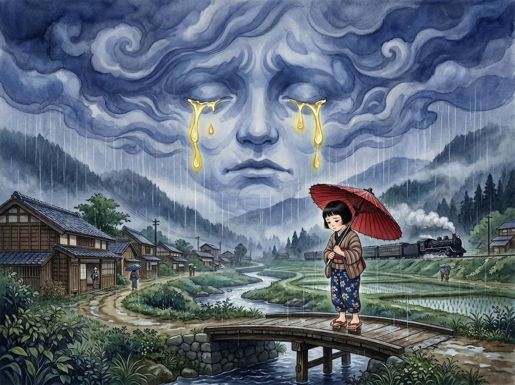 空が泣いている