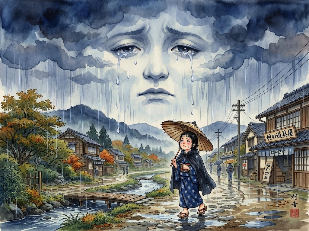 空が泣いている