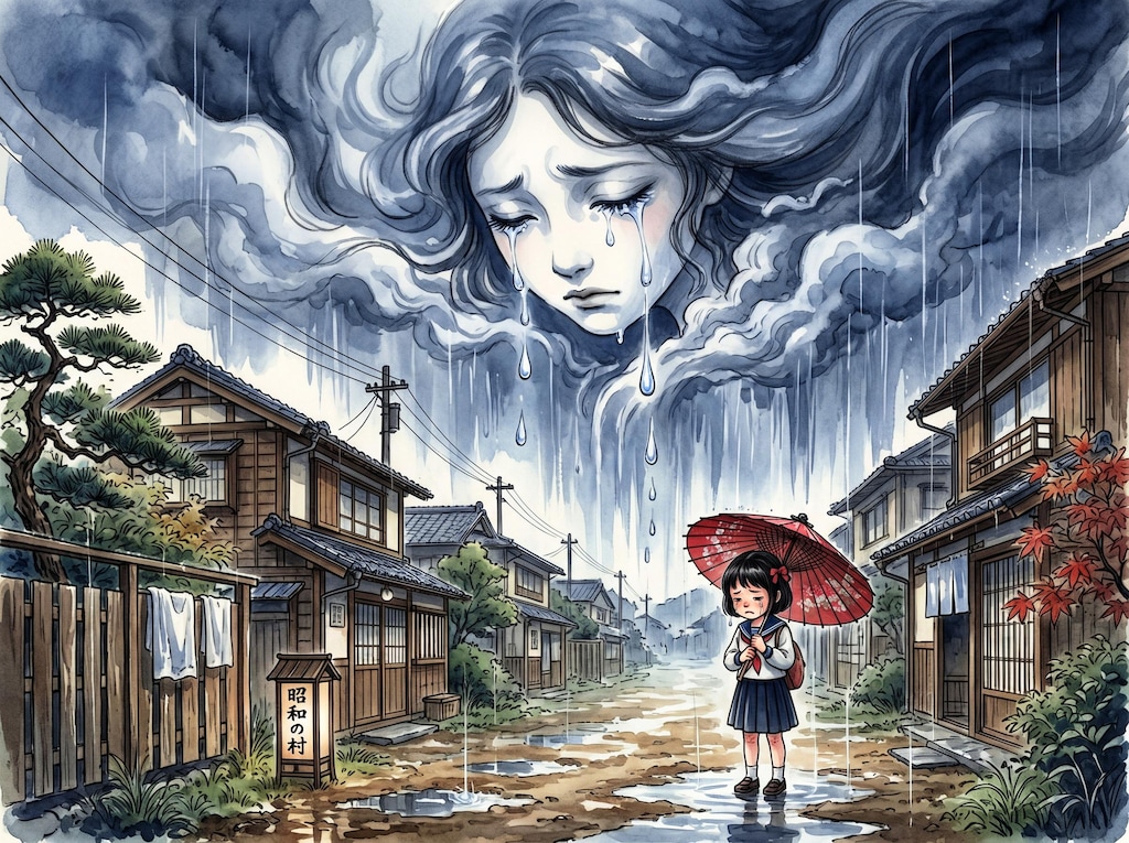 空が泣いている
