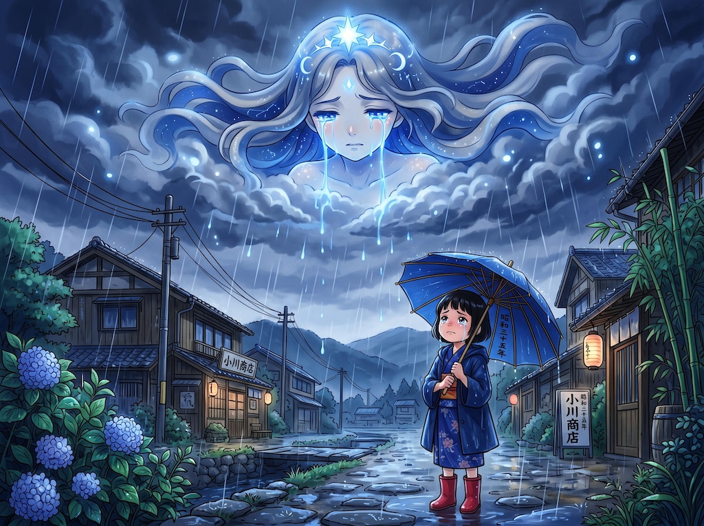 空が泣いている