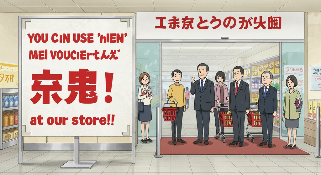 当店では政治家のお食事券が使えるようになりました！