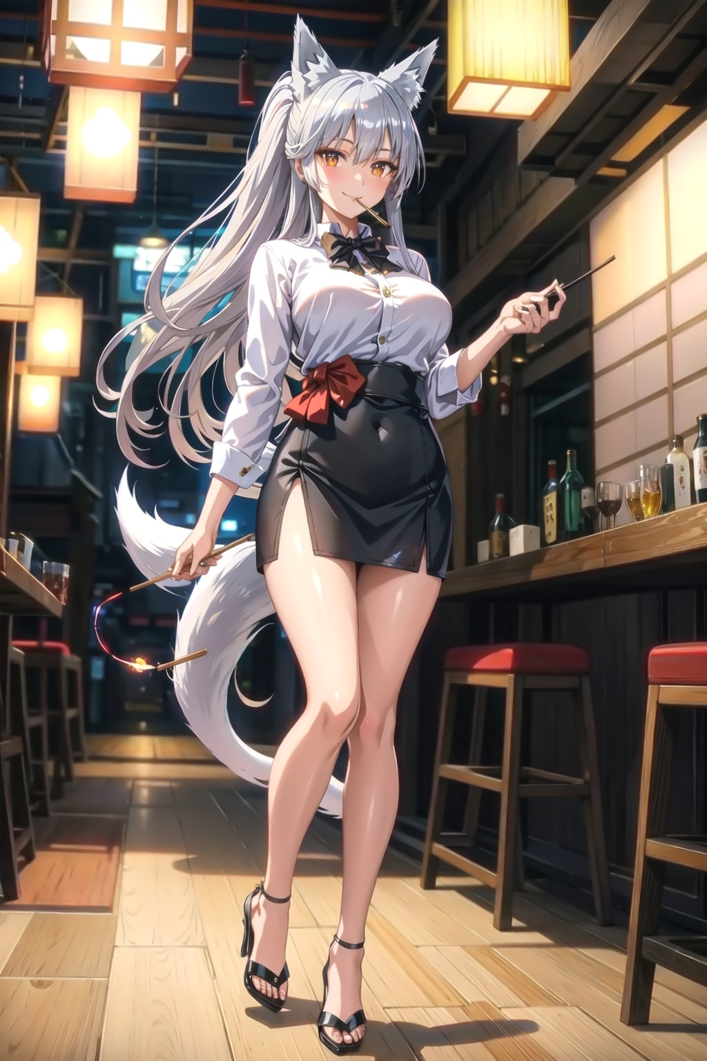 焼き鳥屋さんで