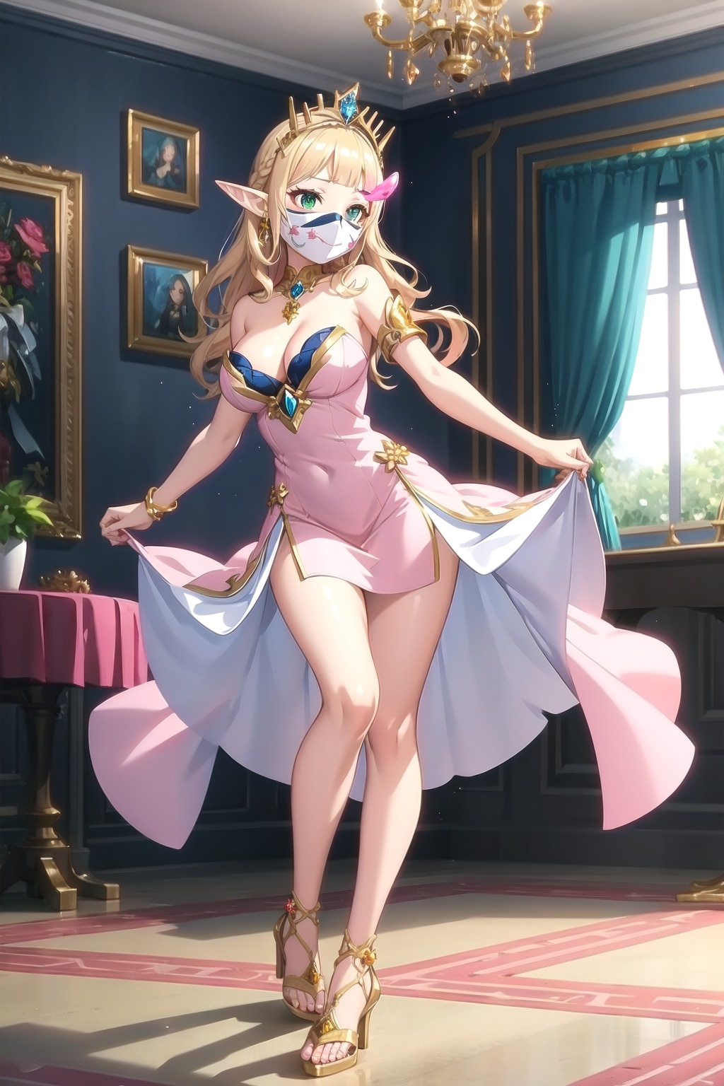仮面を外した貴婦人