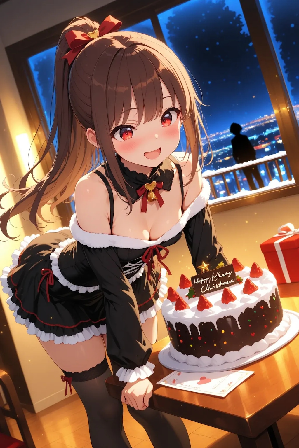 xmasケーキとお嬢様🎂