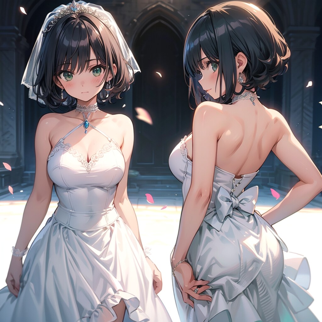 TOPAZで白ドレス　広根涼