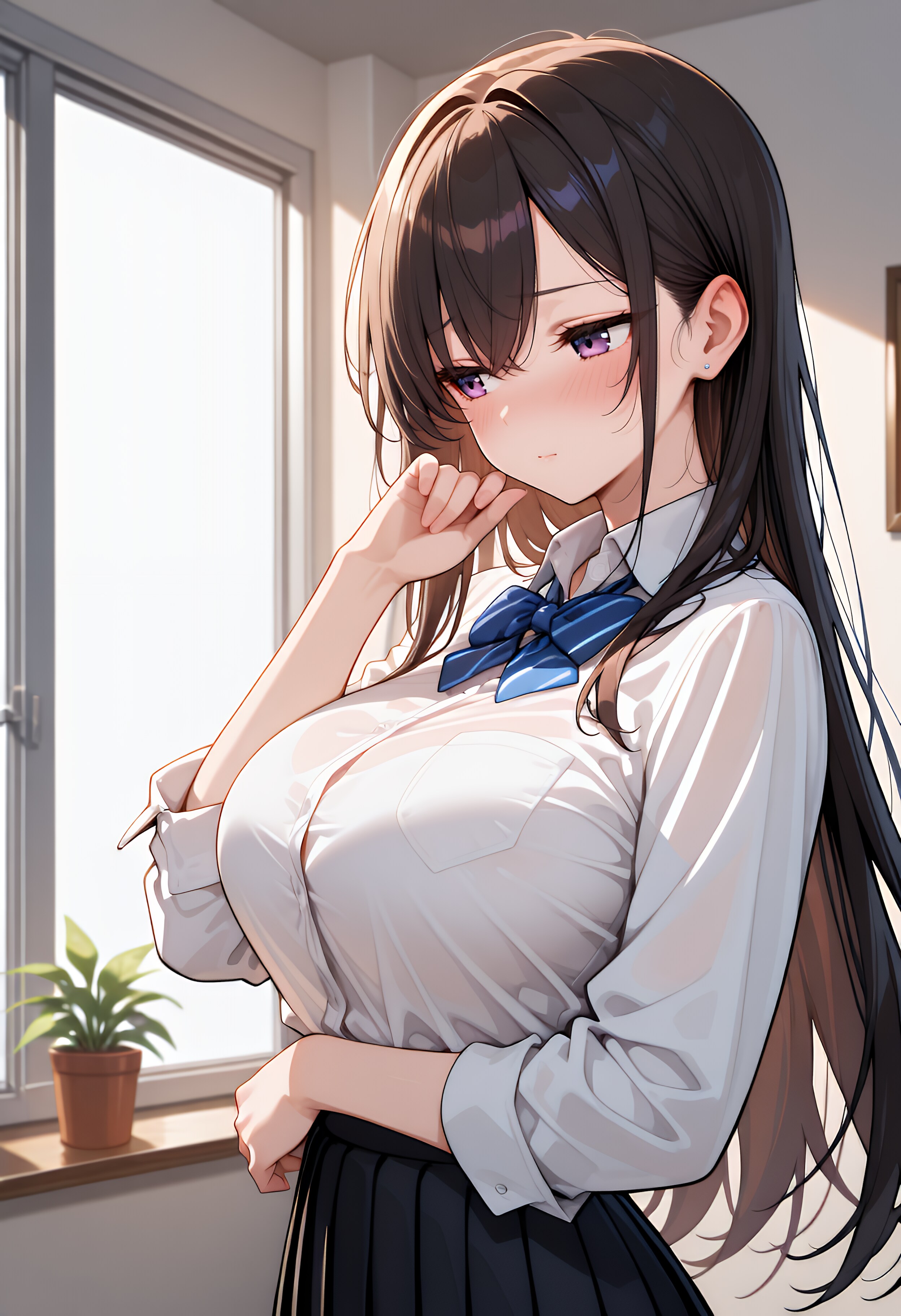 目を逸らす