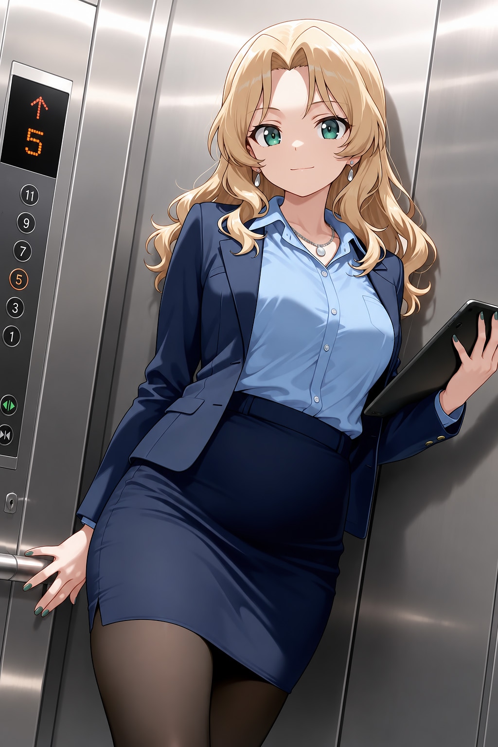 止まったエレベーター