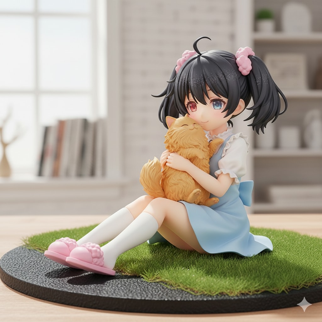 アケちゃんとモフモフをフィギュアにしてみた