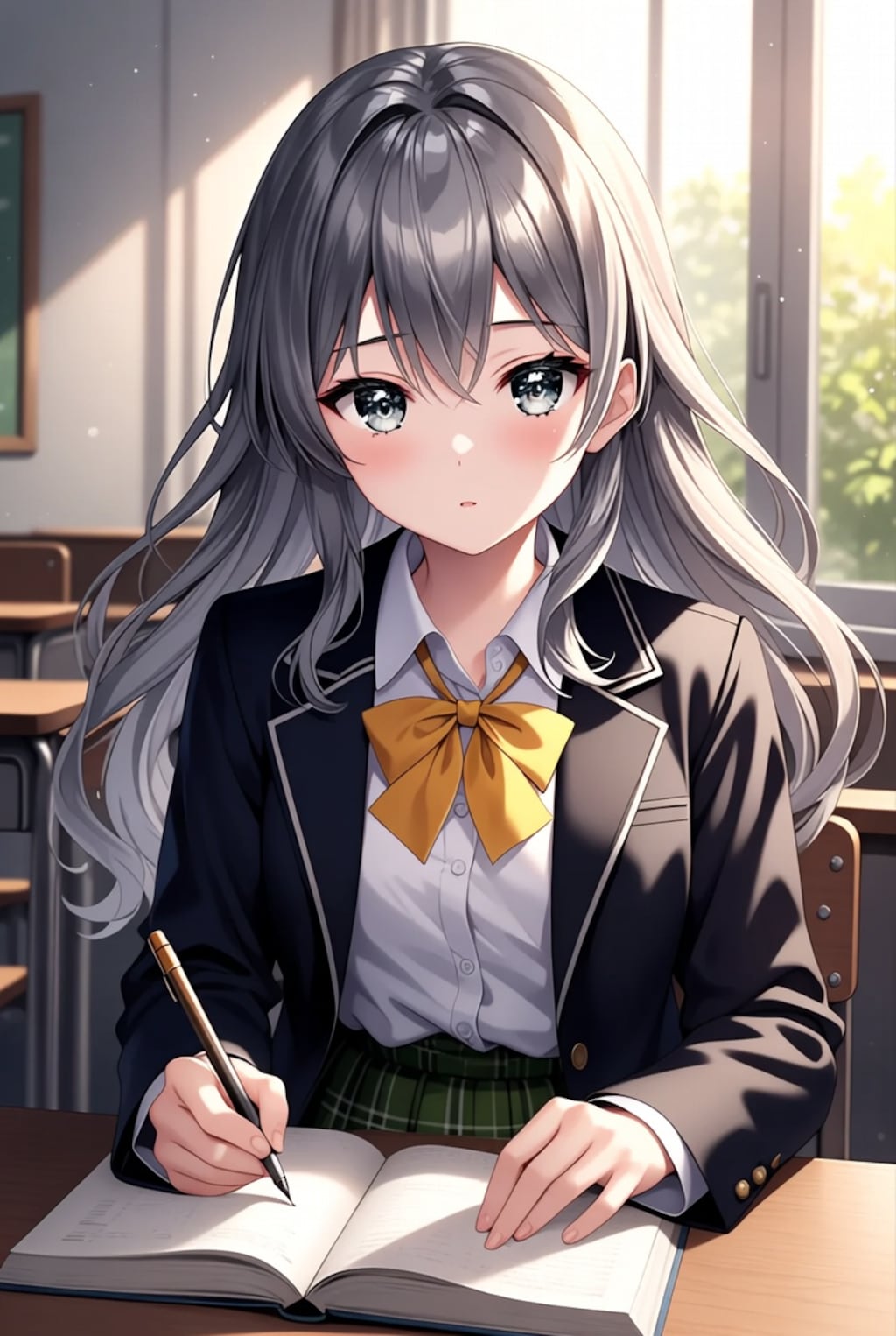 宮成桃ちゃんお勉強中