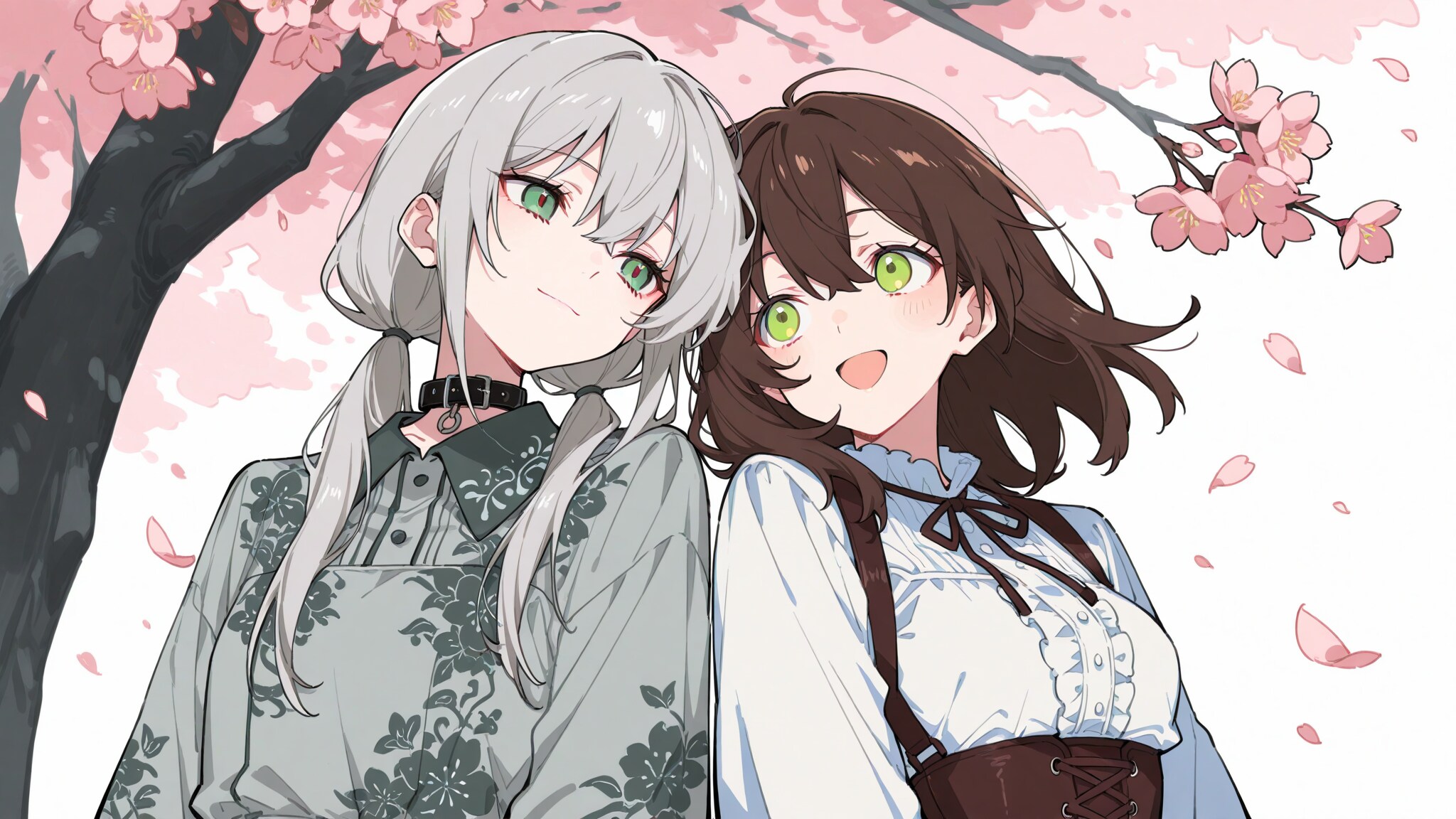 桃の花の下で