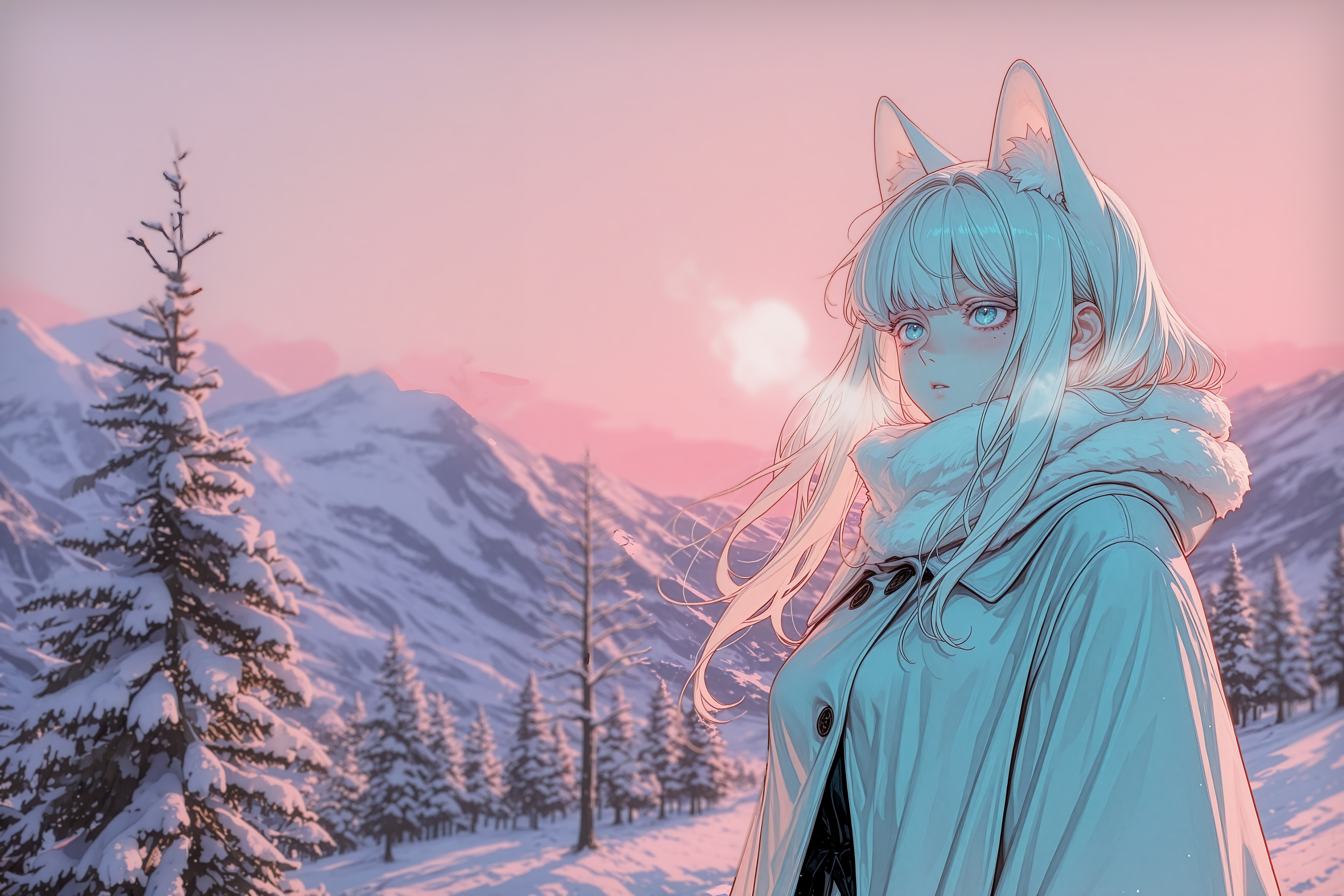 雪狼娘の山