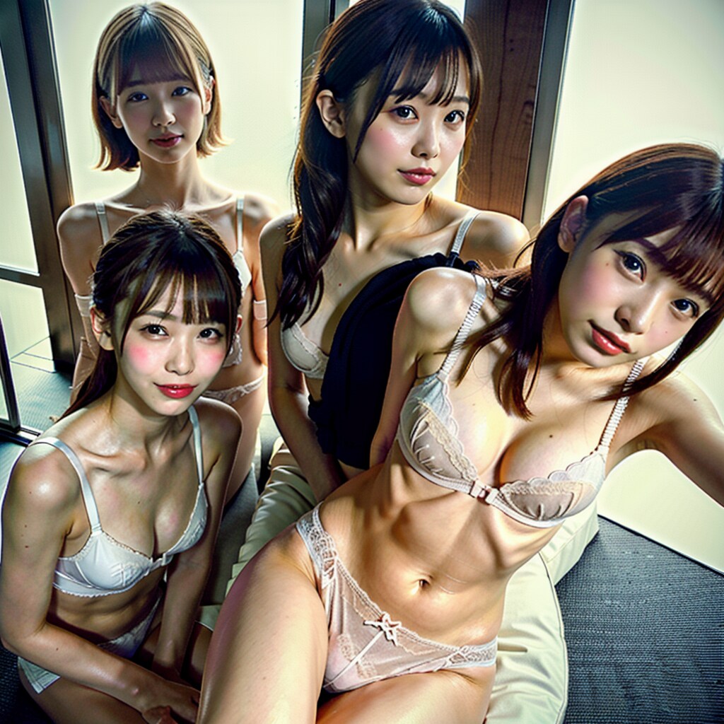集団下着撮影①