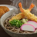 深夜食堂の天麩羅蕎麦とコロッケのセット 4枚目
