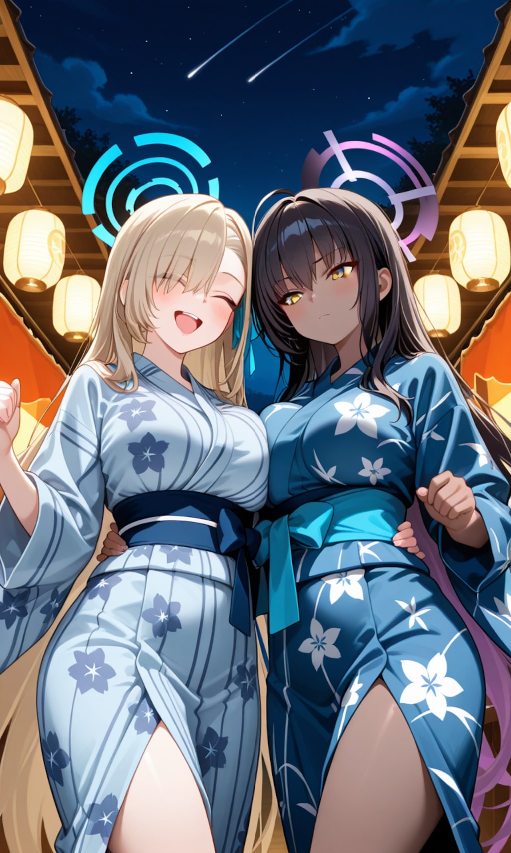 アスナとカリン　浴衣2