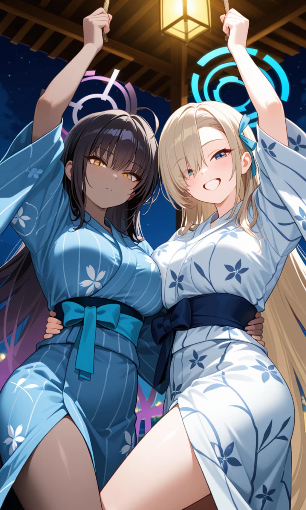 アスナとカリン　浴衣2