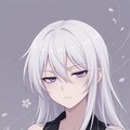 ジト目銀髪ガール 4枚目