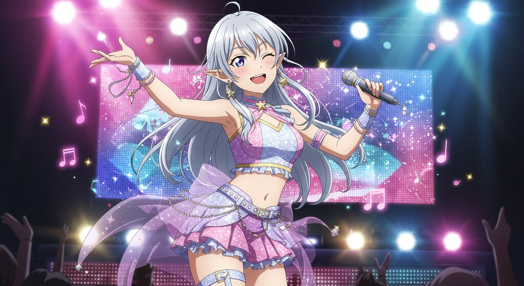 ステージに輝く月夜の歌姫