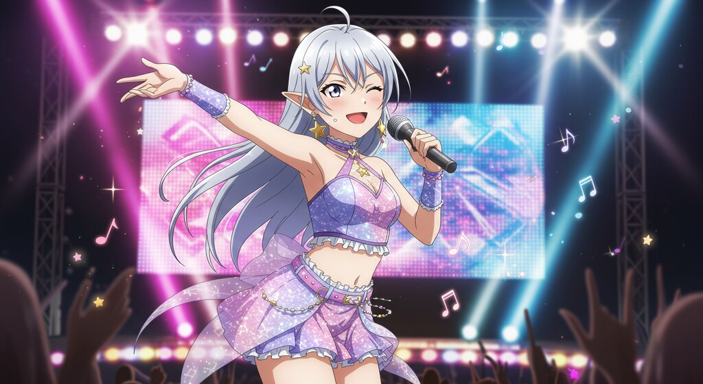 ステージに輝く月夜の歌姫