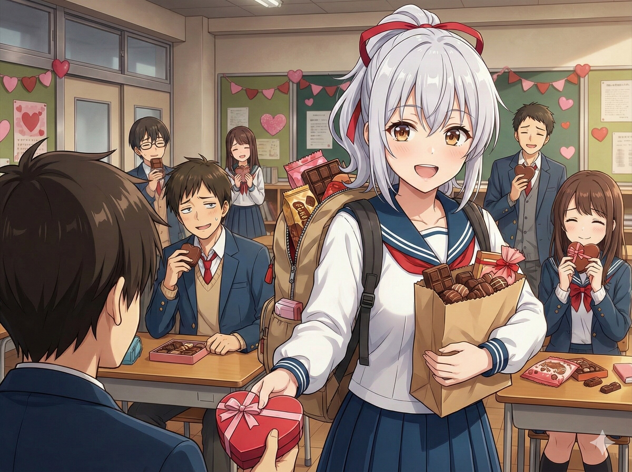 エル「チョコレートの時間だ。手作りだよっ！」