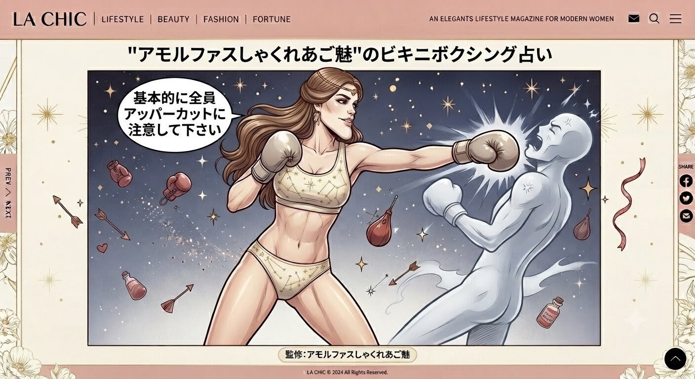 アモルファスしゃくれあご魅のビキニボクシング占い