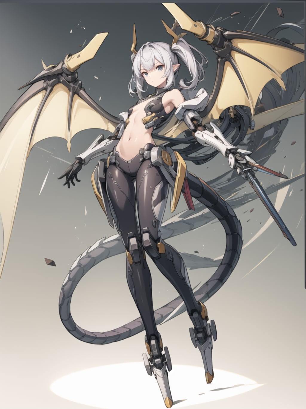 ドラゴン型　メカ娘