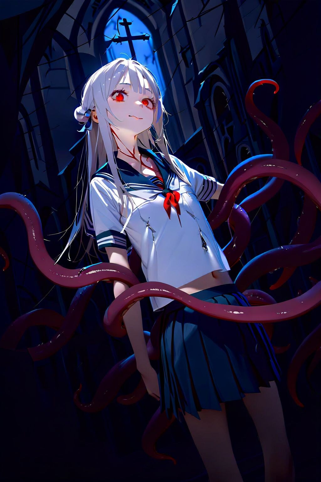 廃墟の教会にて・・・・
