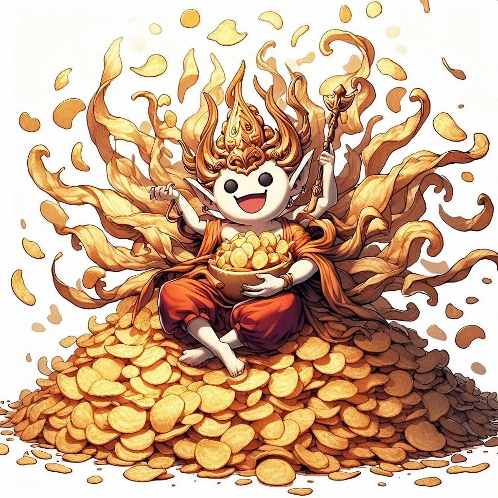 Dalleのポテトチップスの守護神 | の人気AIイラスト・グラビア